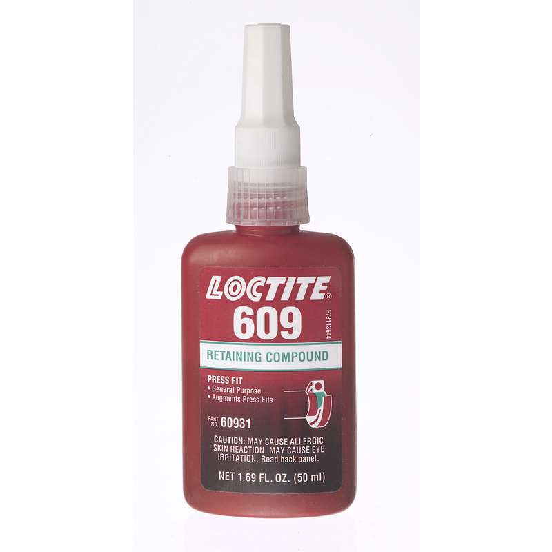 LOCTITE 135512 609 Retaining Compound, Press Fit, General-Purpose, 50 ml Bottle