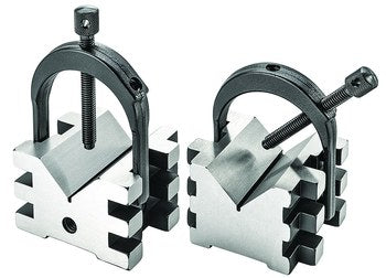 Starrett 568C V-Blocks (2)  & Clamps (Matching Pair) 52592