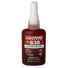 Loctite 638 Maximum Strength Retaining Compound, Green, 50mL Bottle - 1835936