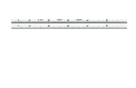 Starrett 610N-6 Narrow Steel Rule- Spring-Tempered- 6"- #10 Grads 52694