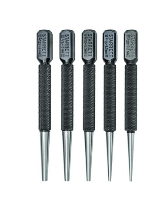 Starrett S800PC Nail Set- Set 0F 5- Square Head- In Case 64131