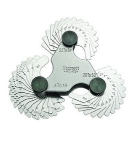 Starrett 472 Screw Pitch Gage- 4-84 Tpi- 51 Leaves 52484