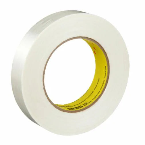 3M Scotch Filament Tape 893, Clear, 24 mm x 55 m, 6 mil, 36 Roll/Case - 51131069398