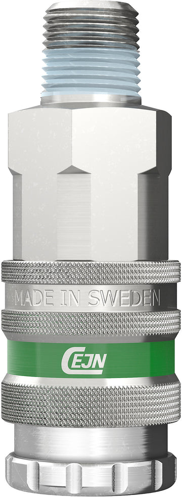 Cejn 10-341-1452  Series 341 Breathing Air Coupling Nickel-Plated Brass 1/4" Male NPT 5/bx