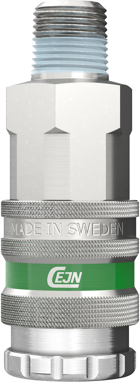 Cejn 10-341-1452  Series 341 Breathing Air Coupling Nickel-Plated Brass 1/4" Male NPT 5/bx