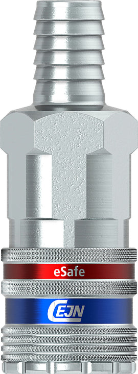 Cejn 10-430-2004 Safety eSafe Coupling Industrial Interchange 3/8" Body Size 3/8" Hose Barb 5/bx