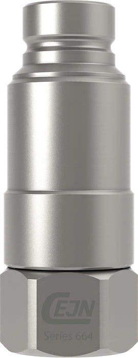 Cejn 10-664-6401 Flat Face Pressure Eliminator Nipple 5/8" Body Size 3/4" F NPT (ISO 16028) 5/bx