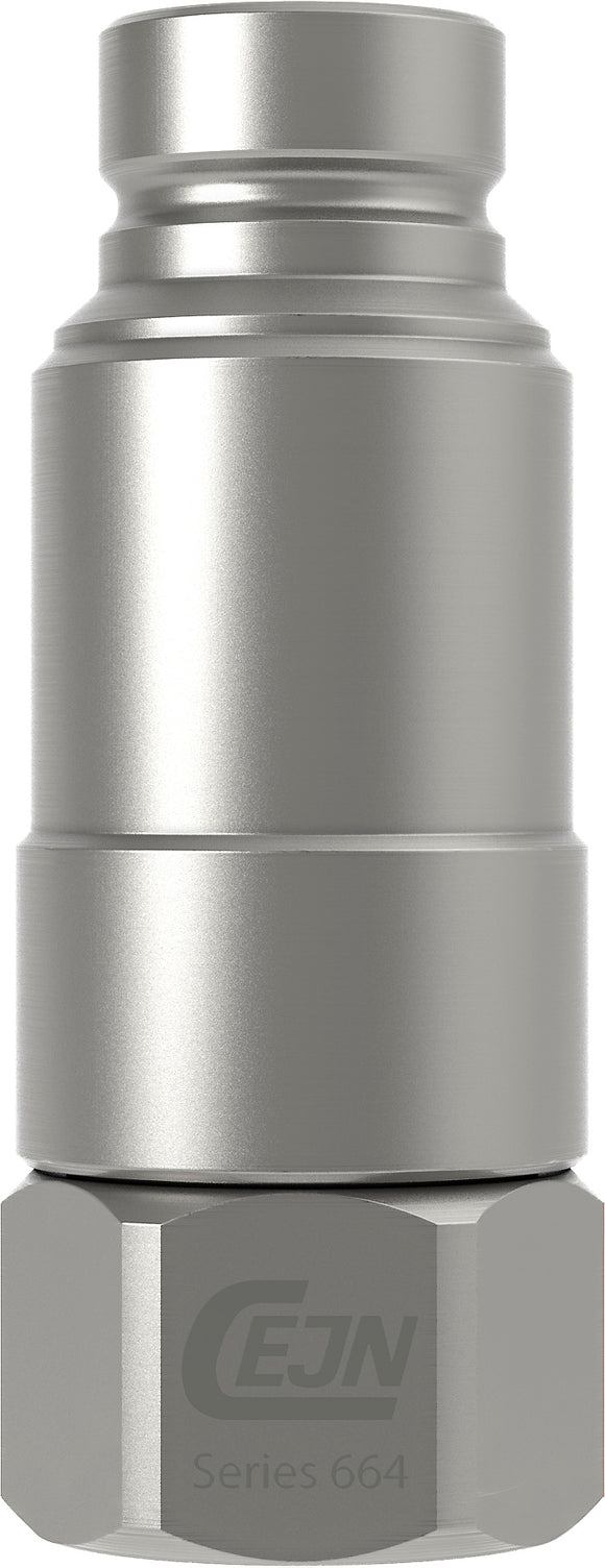 Cejn 10-664-6401 Flat Face Pressure Eliminator Nipple 5/8" Body Size 3/4" F NPT (ISO 16028) 5/bx