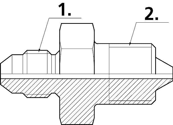 Cejn 19-950-2098 JIC 8 Male x 9/16 HP Male - 0