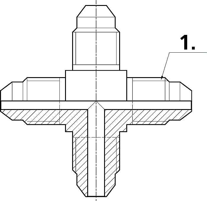 Cejn 19-950-2099 Cross connection JIC 4 - 0