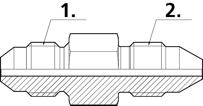 Cejn 19-950-2116 JIC 4 Male x 1/4 MP Male - 0