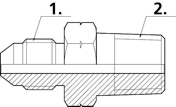 Cejn 19-950-2130 JIC 4 Male x 1/4 NPT Male - 0