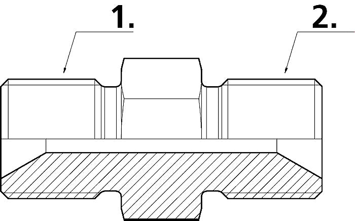 Cejn 19-950-2146 9/16 18 Type M x 9/16 18 Type M - 0