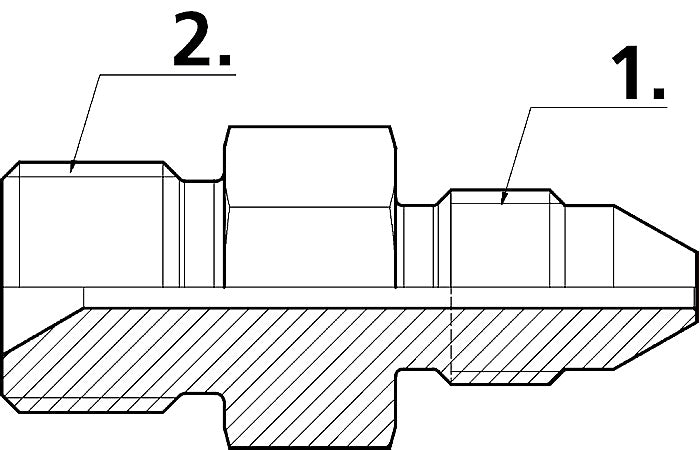 Cejn 19-950-2159 9/16 18 Type M x 1/4 MP Male - 0