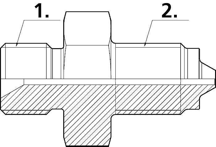 Cejn 19-950-2193 9/16" 18 Type M x 1/4" HP Male - 0