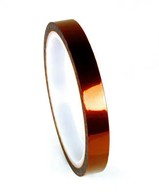 3M Polyimide Film Electrical Tape 1205, Amber, Acrylic Adhesive, 1 mil
film, 1 in x 36 yd (25,40 mm x 33 m), 9/Case