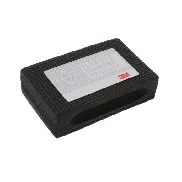 3M 14984 6200J Diamond Hand Laps, Grooved, Black 18