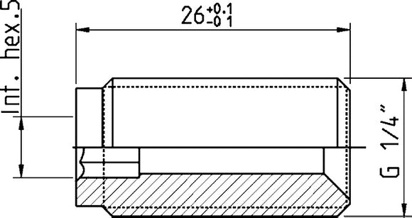 Cejn 19-950-0015 Adapter - Full Thread - 1/4