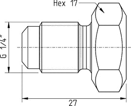 Cejn 19-950-1600     Blind Plug - 1/4" Male BSPP (CMS) Price Per 5