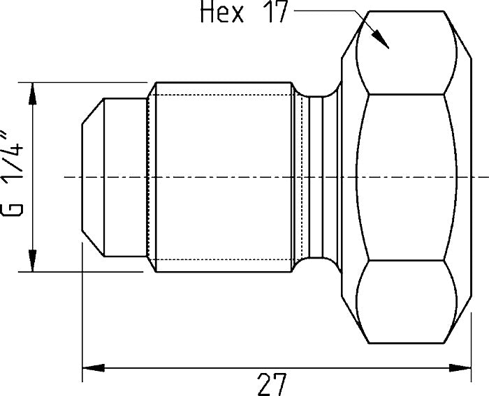 Cejn 19-950-1600     Blind Plug - 1/4" Male BSPP (CMS) Price Per 5