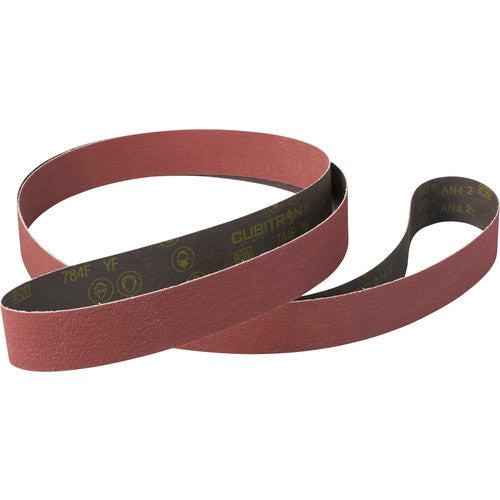 3M Cubitron II Cloth Belt 784F, 36+ YF-weight, 3/4 in x 18 in,
Fabri-lok, Full-flex, 200 ea/Case