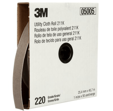 3M 05045 Utility Cloth Roll 211K, 220 J - weight, 2 in x 50 yd - WesTorque