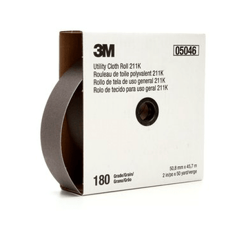 3M 05046 Utility Cloth Roll 211K, 180 J - weight, 2 in x 50 yd, Full - flex - WesTorque