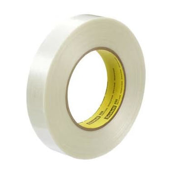 3M 06898 Scotch Filament Tape 898, Clear, 24 mm x 55 m, 6.6 mil - WesTorque