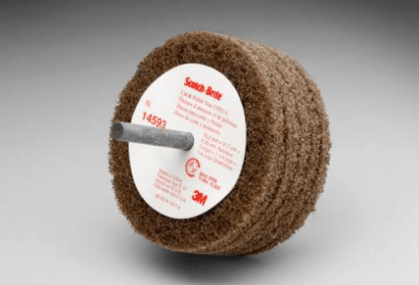 3M 14593 Scotch-Brite Cut and Polish Disc D5, 3 in x 1-1/4 in x 1/4 in A MED - 48011145938 - WesTorque