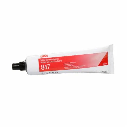 3M 19718 Nitrile High Performance Rubber and Gasket Adhesive 847, Brown, 5 Oz Tube - 21200197185 - WesTorque