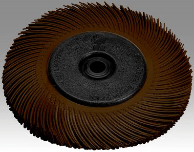 3M 27603 Scotch - Brite Radial Bristle Brush, 6 in x 1/2 in x 1 in 36 With Adapter, 5 per box - WesTorque