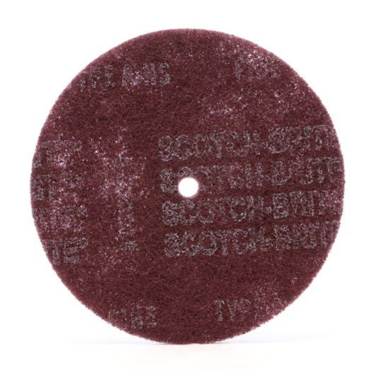 3M 27745 Scotch-Brite High Strength Disc, 6 in x 1/2 in, A MED, 10/Pac, 40 ea/Case - WesTorque