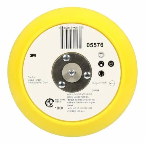 3M 5576 Stikit Disc Pad 05576, Blue, 6 in x 3/4 in 5/16-24 External - 51144055760 - WesTorque