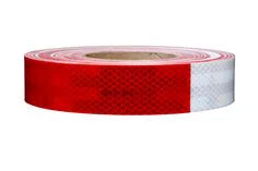 3M Diamond Grade Conspicuity Markings 983-32NL, Red/White, 1 in x 50 yd - 51141300085