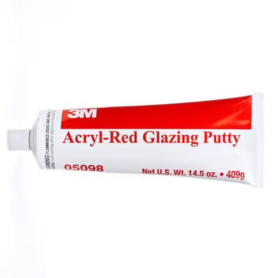 3M Acryl Putty, 05098, Red, 14.5 oz, 12 tubes per case