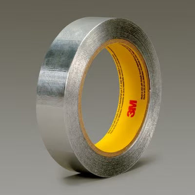 3M Aluminum Foil Tape 425, Silver, 1 in x 60 yd, 4.6 mil, 36 rolls per
case