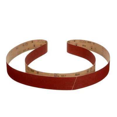 3M Cloth Belt 384F, 36+ XF-weight, 1/2 in x 24 in, Fabri-lok,Single-flex - WesTorque