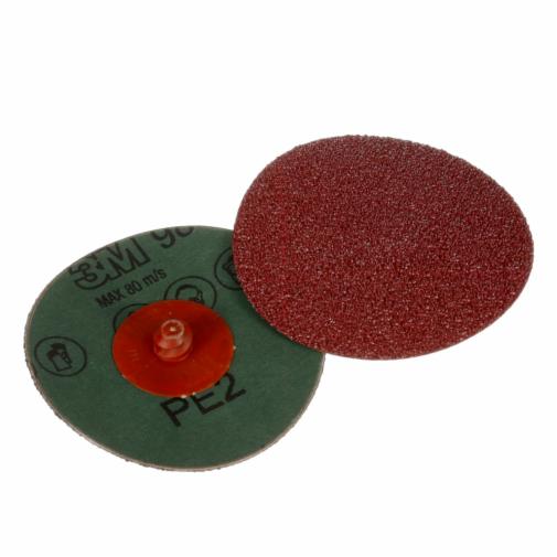 3M Cubitron II Roloc Fibre Disc 982C, 60+, TR, Red, 3 in, Die R300V, 50/Carton - 51115667848