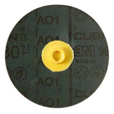 3M Cubitron II Roloc Fibre Disc 987C, 80+, TS, 4 in, Die RS400BB, 25/Carton - 7100096552 - WesTorque