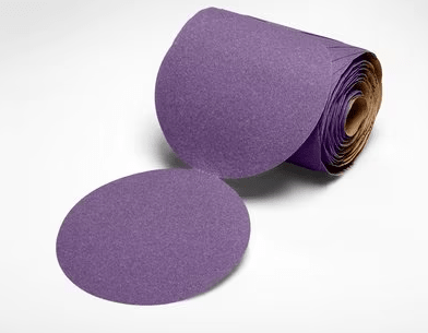 3M Cubitron II Stikit Film Disc Roll 775L, 80+, 5 in x NH, Die 500X, 100 Discs/Roll - 7100045901 - WesTorque
