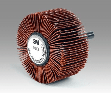 3M Flap Wheel 747D, P120 X-weight, Type 83, 3 in x 1 in x 1/4 in, 10 ea/Case - 7100033196 - WesTorque