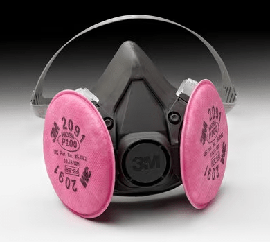 3M Half Facepiece Respirator 6391/07003AAD Lg w/3M Pticulate Filters 2091/07000AAD P100 - WesTorque
