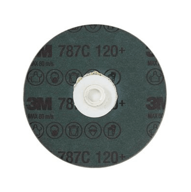 3M Roloc Fibre Disc 787C, 120+, TS, 4 in, Die RS400BB, 25/Carton - 7100100959 - WesTorque