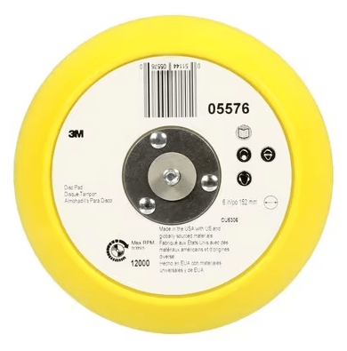 3M Stikit Disc Pad 05576, Blue, 6 in x 3/4 in 5/16-24 External - 7000045680 - WesTorque