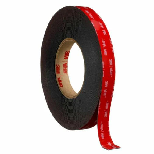 3M 74165 VHB Tape 5962, Black, 1 in x 36 yd, 62 mil, 9 rolls per case - 21200741654