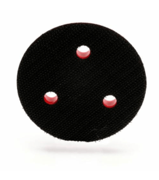 3M Xtract Low Profile Back - up Pad 20350 3 in x 1/2 in x 1/4 in - 20 External 3 Holes Red Foam - WesTorque