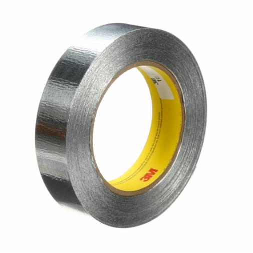 3M 85388 Aluminum Foil Tape 425, Silver, 1 in x 60 yd, 4.6 mil, 36 rolls per case - 51125853880