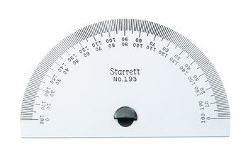 Starrett 193 Steel Protractor- 0-180 Degrees 50696