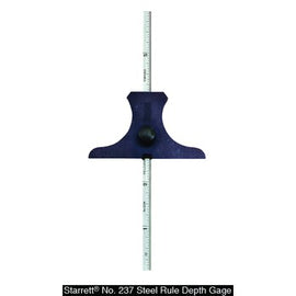 Starrett 237 Rule Depth Gage- 0-6"- 32Nds/ 64Ths 51080
