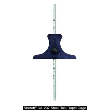 Starrett 237M Rule Depth Gage- 0-150mm- mm/1/2mm 51081